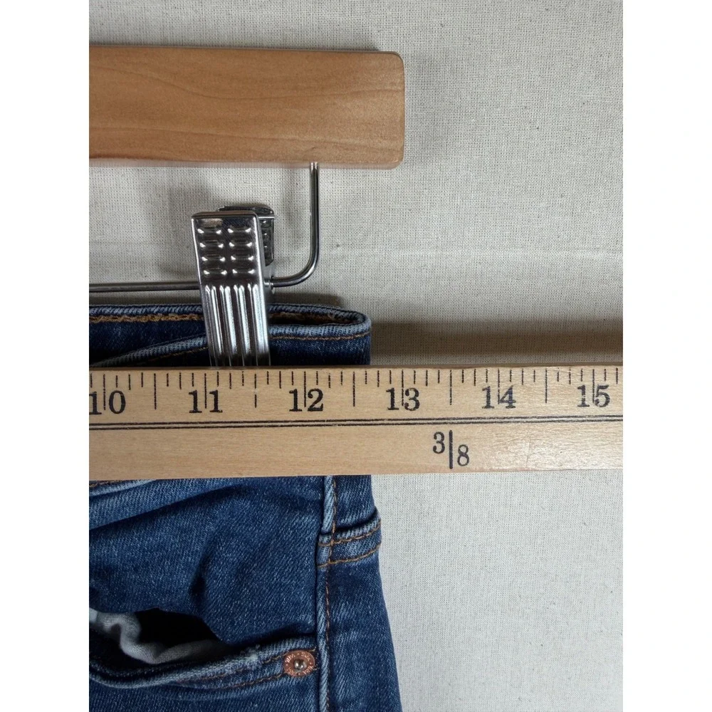 Zara High Rise Straight Leg Jeans size 2 Blue